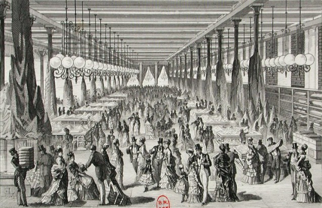 Au Bon Marché, galerie des soieries © BNF, Estampes