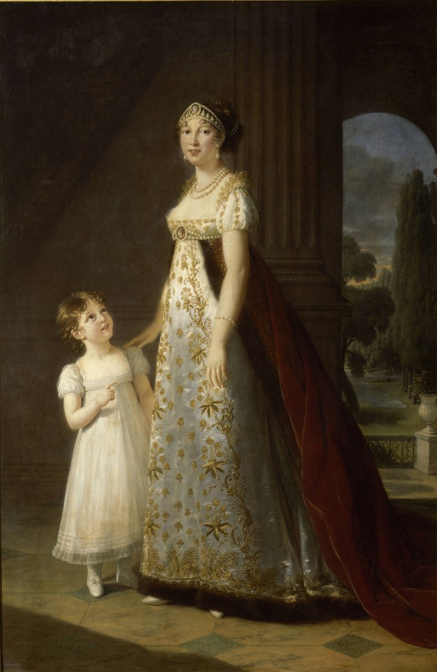 Portrait de Caroline Murat, grande-duchesse de Clèves et de Berg