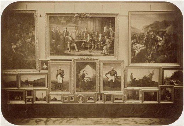 Salon de 1857, vue d’une salle
