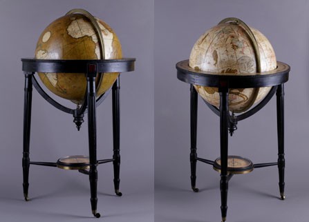 Globes terrestre et céleste de Napoléon à Sainte-Hélène