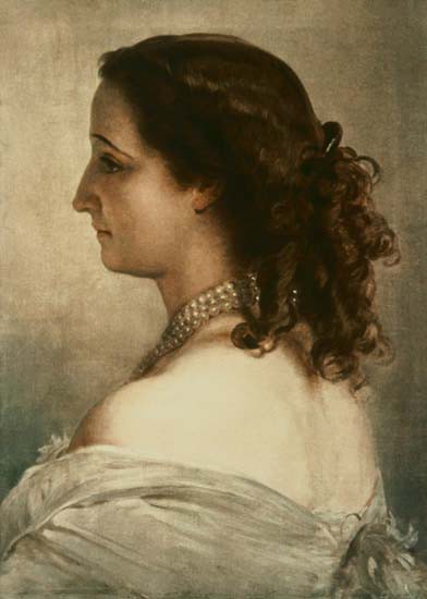 Portrait d'Eugénie, impératrice des Français, par Winterhalter (1855)