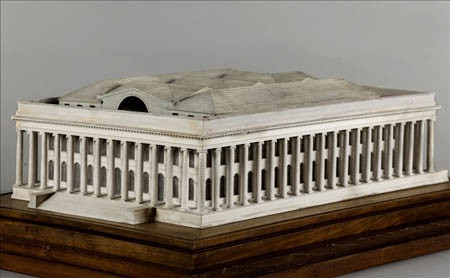 Scale-model for Brongniard’s Palais de la Bourse