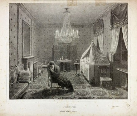 Interior [a view of the room at Longwood where Napoleon died on St Helena]