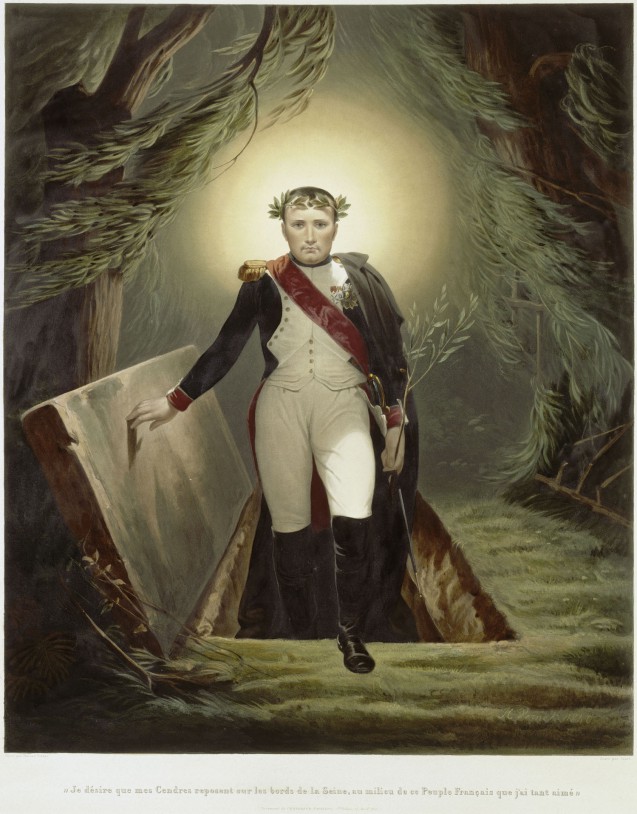 Napoleon emerging from his tomb [Allegory of the transfer of Napoleon’s mortal remains from St Helena to Paris]