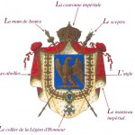 La symbolique impériale et napoléonienne : Aigle, abeilles, Légion d’honneur, lettre N, …