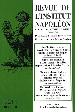 <i>Revue de l’institut Napoléon</i> n°211