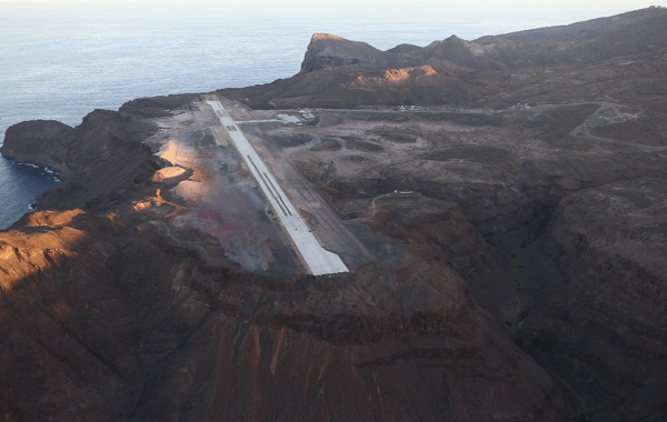 ST  HELENA AIRPORT: Gone with the wind