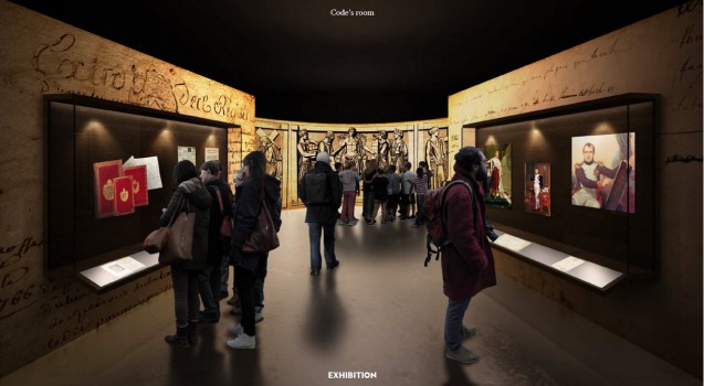 Artist's impression of part of the exhibition