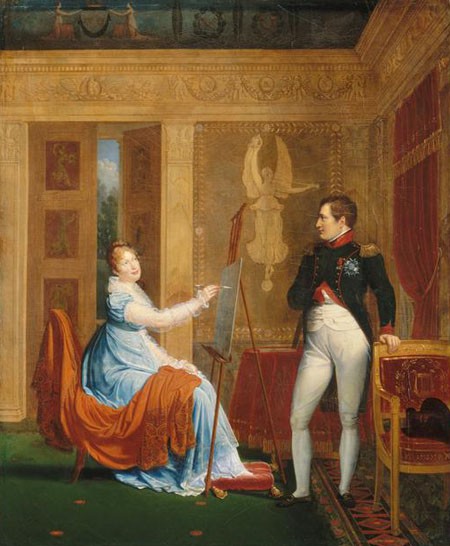 Salon 1810 : L’impératrice Marie-Louise faisant le portrait de Napoléon Ier