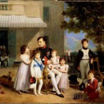 Salon 1810 : Napoléon Ier entouré après son déjeuner des jeunes princes et princesses de sa famille