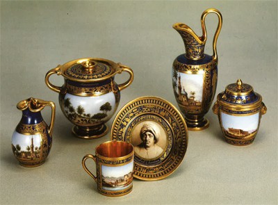 Manufacture de Sèvres: Cabaret du Service particulier de l'Empereur, Musée du Louvre.