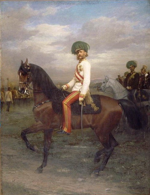 François-Joseph à cheval (1830-1916), empereur d’Autriche