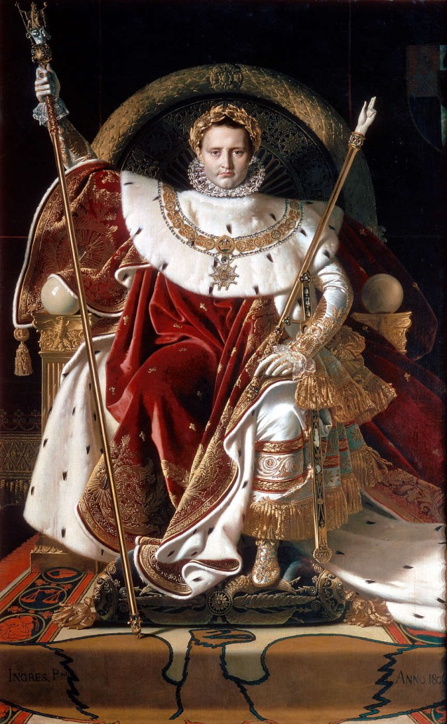 Napoléon Ier sur le trône impérial