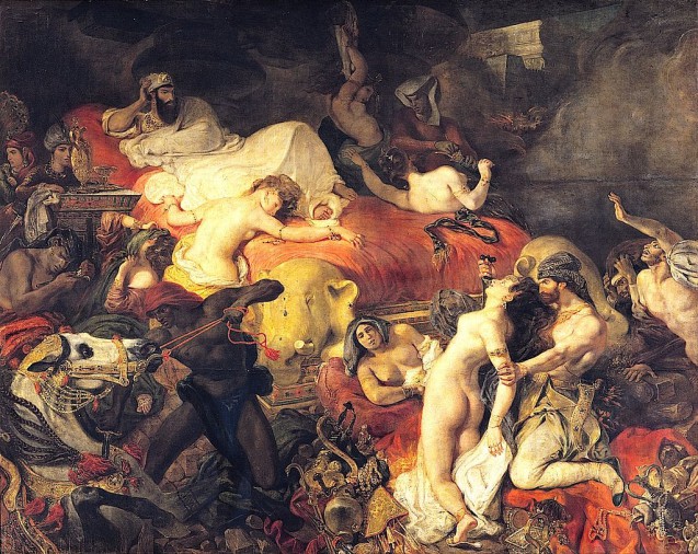 Eugène Delacroix - La mort de Sardanapale - 1827 © Wikipedia