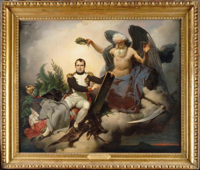 Napoléon Ier couronné par le Temps, écrit le Code Civil © RMN-Grand Palais (musée des châteaux de Malmaison et de Bois-Préau) - Daniel Arnaudet