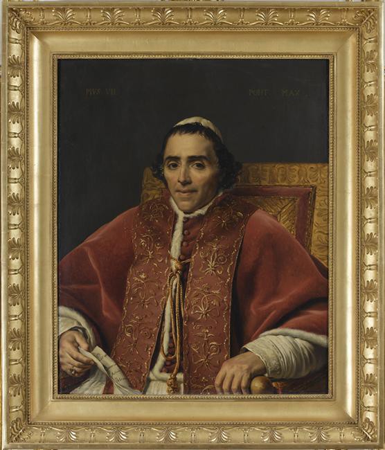 Jacques-Louis David, Jacques Louis David (atelier de) - Pie VII en 1805 © RMN-Grand Palais (Château de Fontainebleau) Gérard Blot