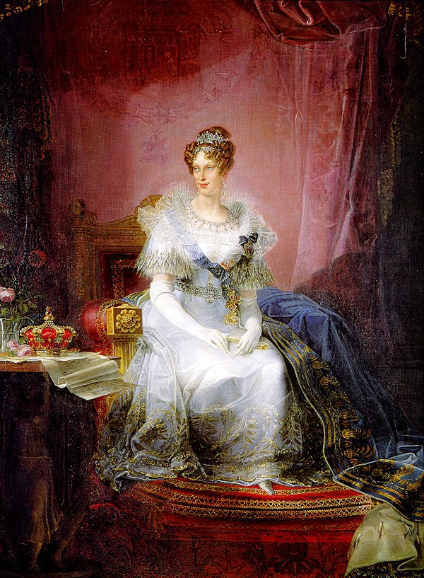 Marie-Louise représentée en duchesse de Parme en 1839 par Giovan Battista Borghesi