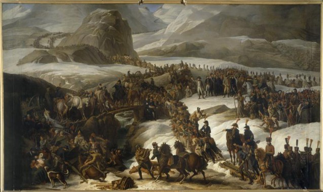 Passage du Grand Saint-Bernard par l'armée française le 20 mai 1800 © RMN-Grand Palais (Château de Versailles) Gérard Blot