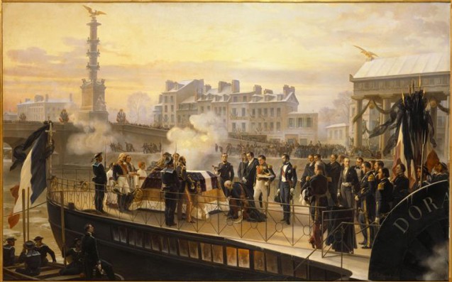 Philippoteaux Henri-Félix-Emmanuel - Le Retour des cendres de Napoléon Ier, l'arrivée de la Dorade à Courbevoie, le 14 décembre 1840 © RMN-Grand Palais (musée des châteaux de Malmaison et de Bois-Préau) Daniel