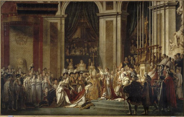 The “sacre” or consecration of Napoleon I