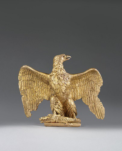 Aigle de drapeau, modèle aluminium, 1860