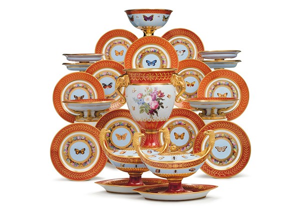 Napoleon/Rockefeller’s “Marly Rouge” Sevres porcelain sells for nearly 2 million dollars