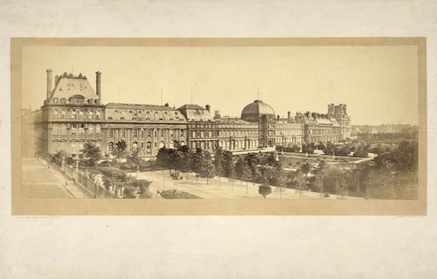 Photographie : 2 vues du palais des Tuileries 1855-1858
