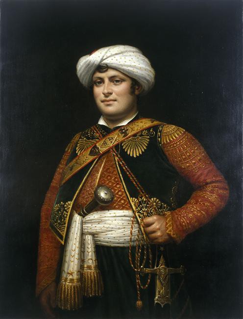 Portrait de Raza Roustam, mamelouk et garde du corps de Napoléon Ier