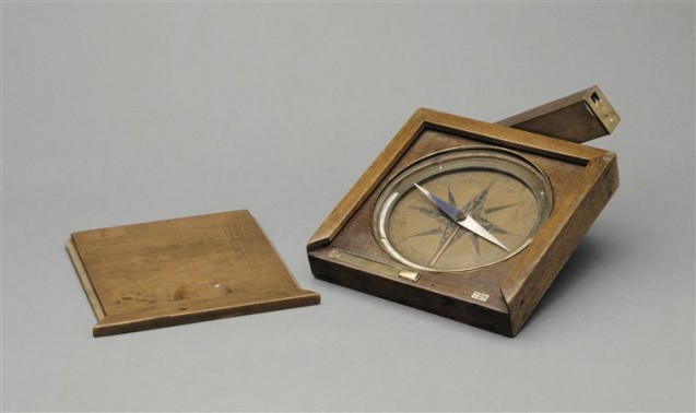 Napoleon Bonaparte’s compass when he was at the École Royale Militaire in Brienne