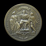 Plebiscite of 8 May 1870: Medal bearing the portraits of Napoleon III and Napoleon Eugène Louis, Prince Imperial