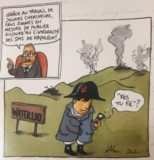 Caricature_Waterloo © Jul / Le Figaro littéraire 2011