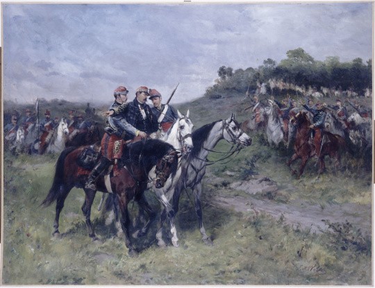 Le général Margueritte mortellement blessé à Floing (bataille de Sedan), le Ier septembre 1870, par James Alexandre Walker © Paris - Musée de l'Armée, Dist. RMN-Grand Palais / Pascal Segrette