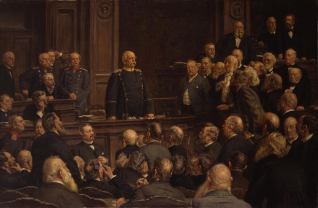 Bismarck à la séance parlementaire du 6 février 1888 © Deutsches Historisches Museum, Berlin