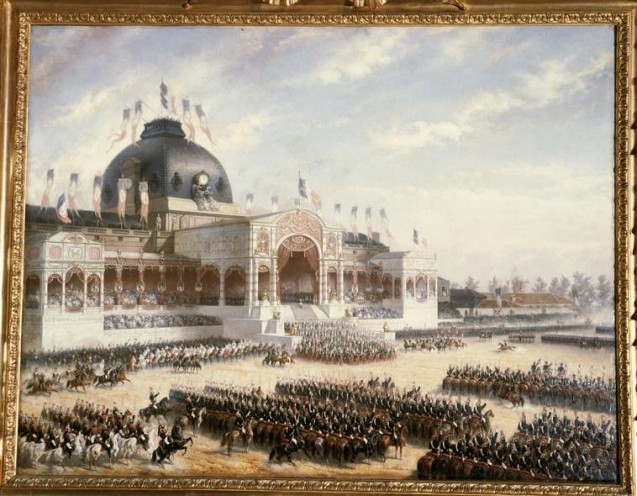 Distribution des Aigles le 10 mai 1852 par le Prince Louis Napoléon Bonaparte, Clément Pruche © Musée de l'Armée, Distrib. RMN-GP.jpg