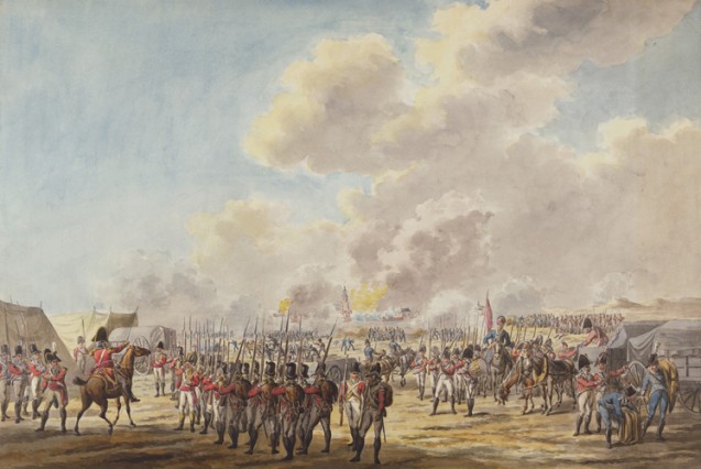 Le bombardement de Flessingue, 13-14 août 1809, Jan Anthonie Langendijk © Royakl Collection Trust
