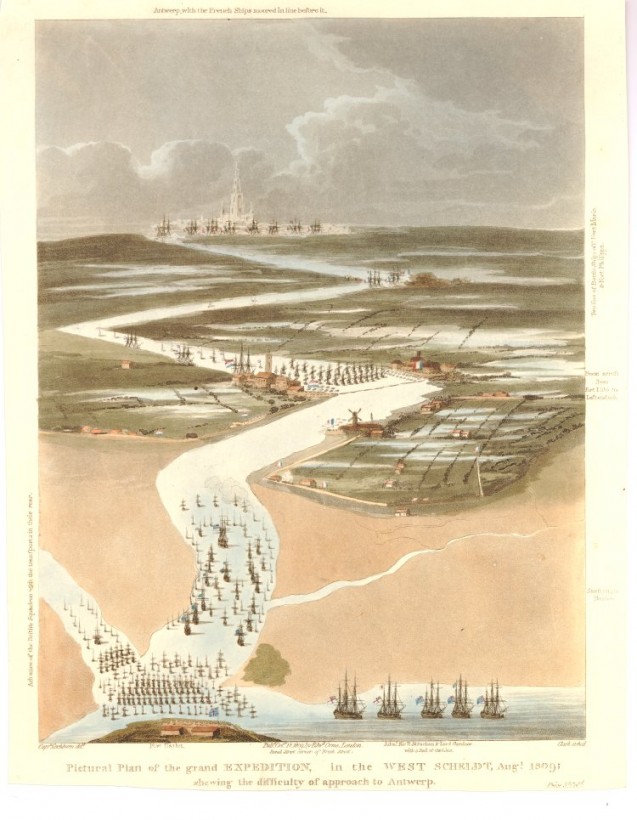 Plan figuratif de la Grande Expédition, John Heaviside Clark<br>d'après James Pattison Cockburn © British Museum