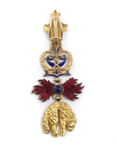 Toison d’or de Louis-Napoléon Bonaparte, Prince impérial, revers © Musée de la Légion d'honneur et des ordres de chevalerie