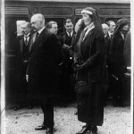 Prince Victor and Princess Napoleon photographed at Empress Eugenie’s Funeral, 20 July 1920