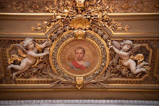 Décoration intérieure du Sénat à Paris : portrait du roi de Rome