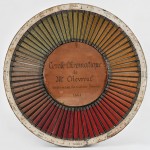 Cercle chromatique renfermant les couleurs franches de M. Chevreul (1861)