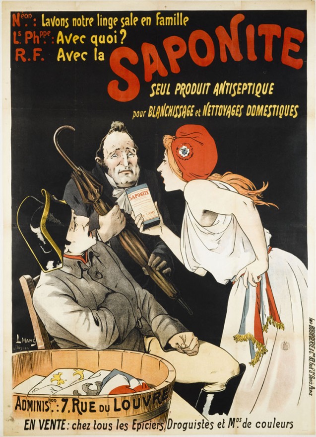 Napoléon : Lavons notre linge sale en famille […] : Publicité pour la lessive Saponite (années 1920)