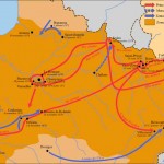 Carte des opérations militaires de la guerre franco-« allemande » de 1870-1871