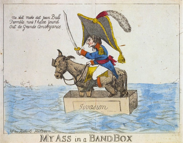 L’illusion de la « poussière navale » inspirait les caricaturistes anglais. © DR