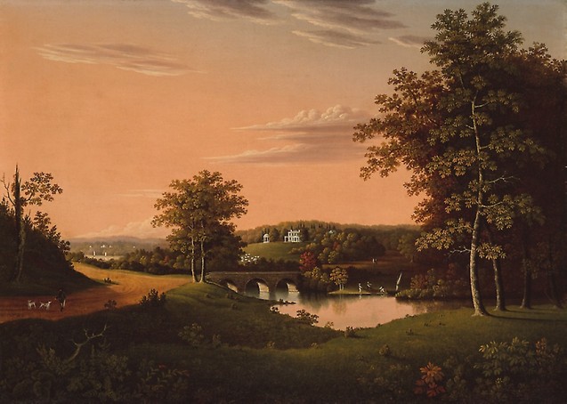 Point Breeze, le domaine de Joseph Napoleon Bonaparte à Bordentown, 1817/1820, attribué à Charles Lawrence © Art Institute of Chicago