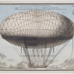 Design for an aerostat/dirigible presented to the Académie des Sciences