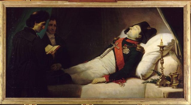 Napoleon on his deathbed, one hour before being shrouded