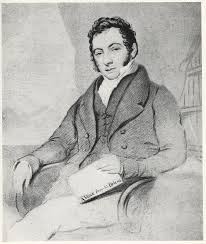 Barry Edward O'Meara, tenant un exemplaire de son ouvrage <i>A Voice From St. Helena</i> (1822), anonyme © DR