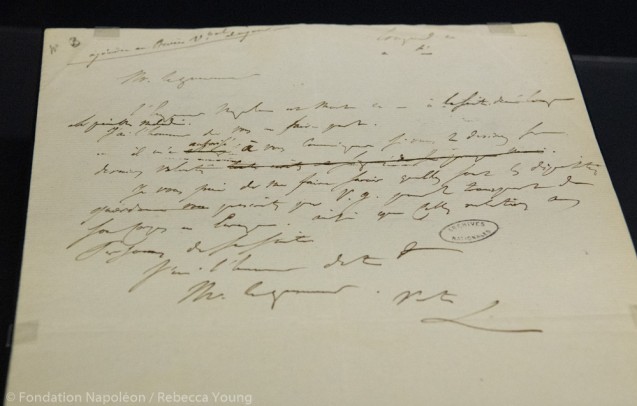 Draft of announcement to Governor Lowe of Napoleon’s death made a few days earlier