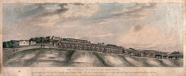 Funeral procession of Napoleon Bonaparte in 1821