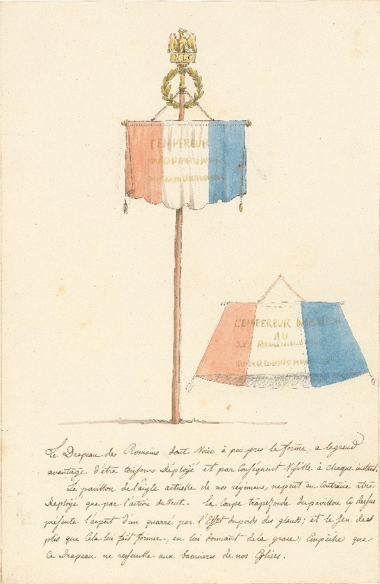 David’s studies for the army’s new standards, January 1812